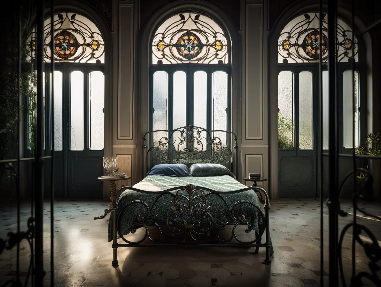 "Myślibora" - eksluzywne, kute łóżko metalowe