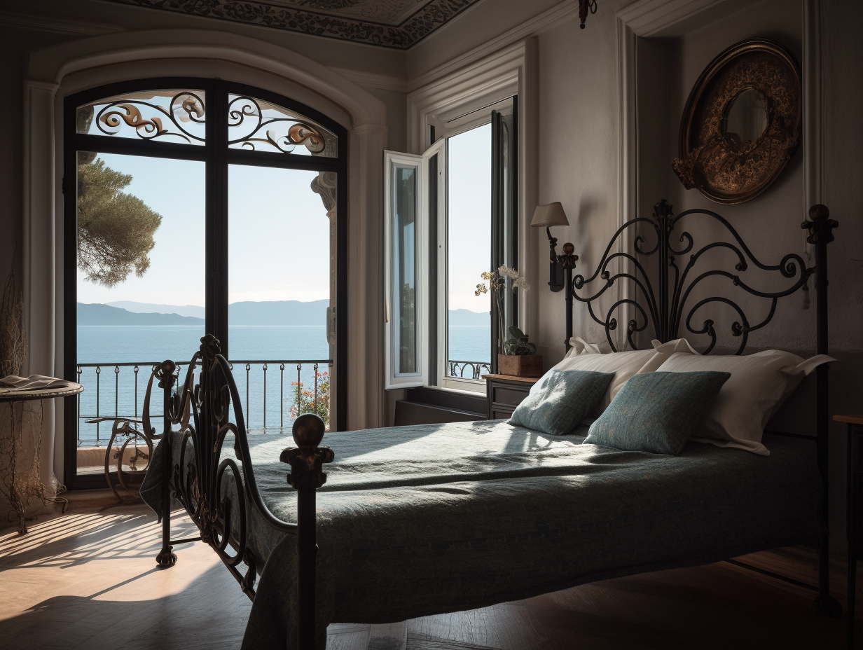 "Nieluba" - eksluzywne, łóżko kute ze stali.