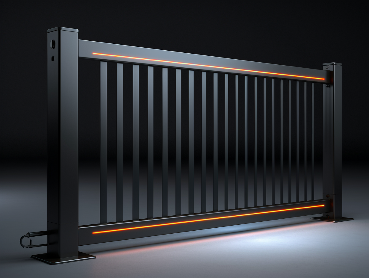 Ogrodzenie z podświetleniem LED - nowoczesne przęsło