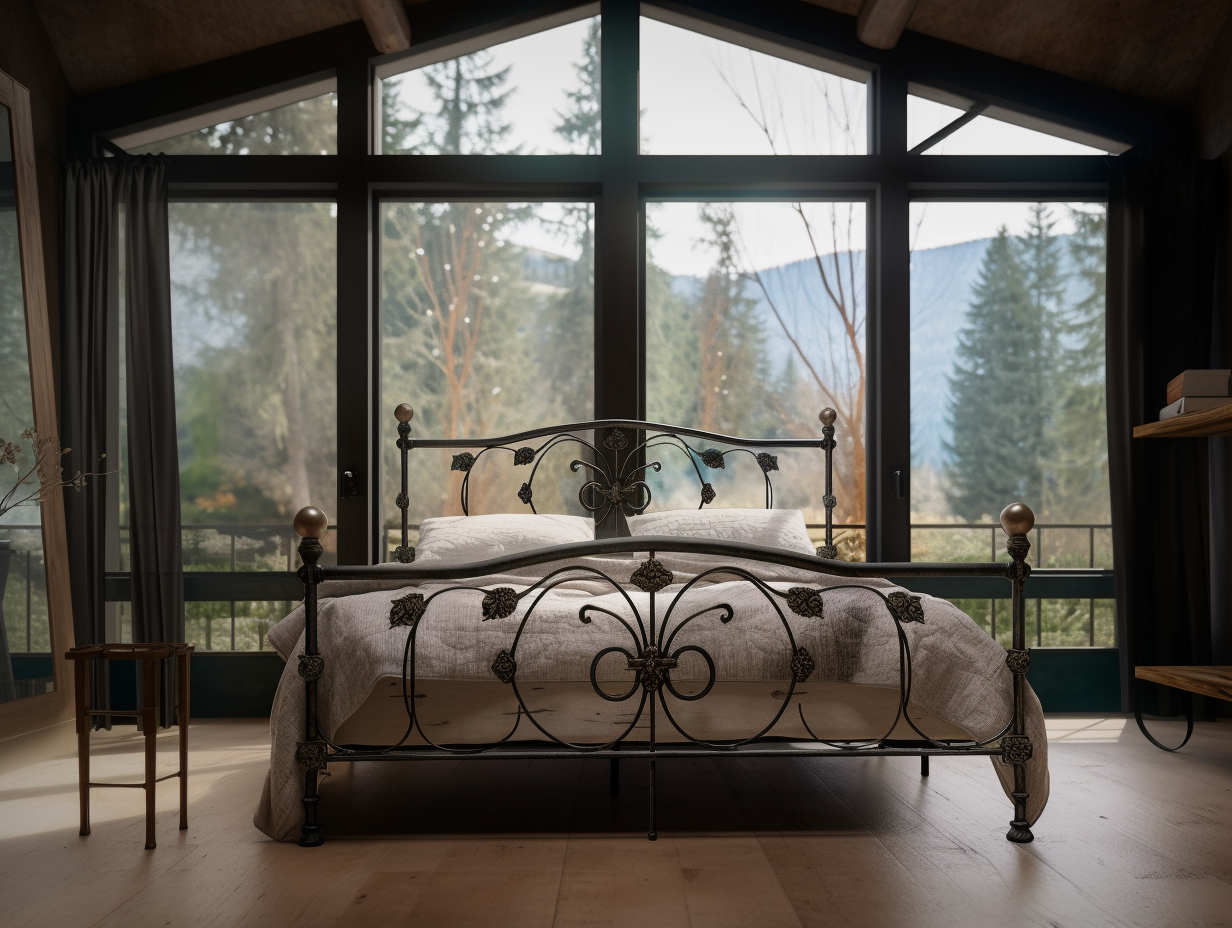 "Pakosława" - eksluzywne, ręcznie kute łóżko ze stali