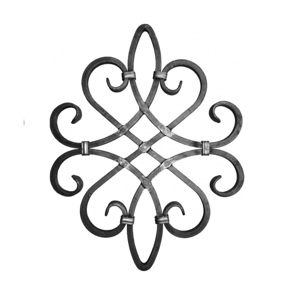 Rozeta dekoracyjna do bramy, balustrady, ogrodzenia. Ozdobna ze stali