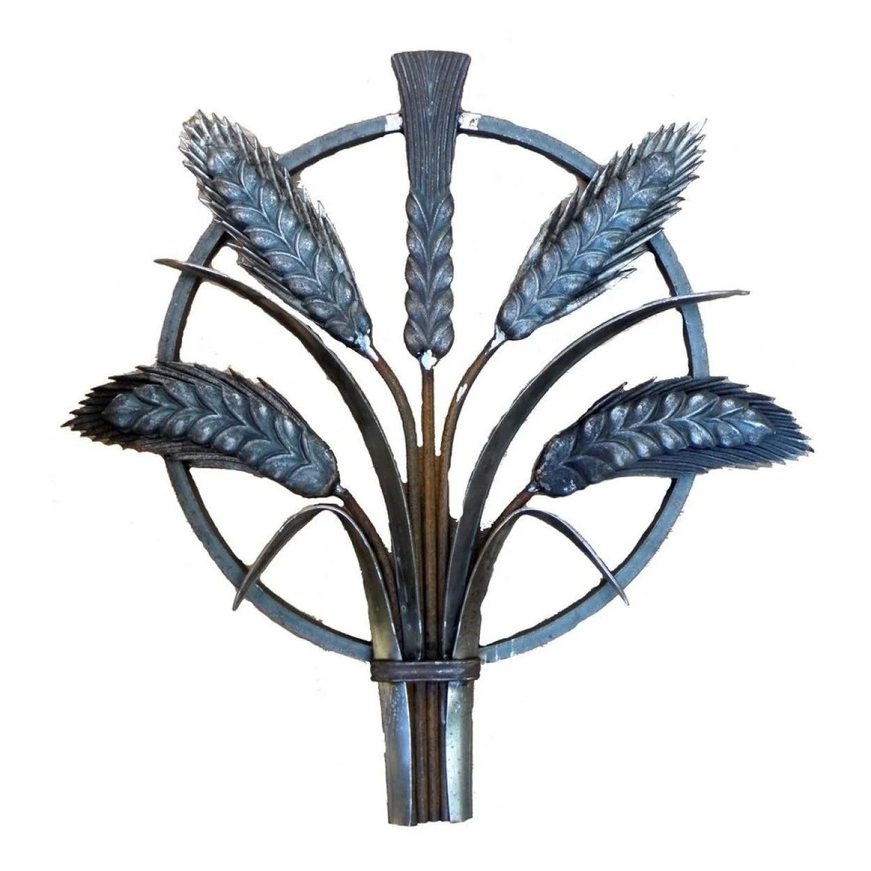 Rozeta kuta, ozdobna, do balustrad, bram, ogrodzeń. Pszenica. Natura