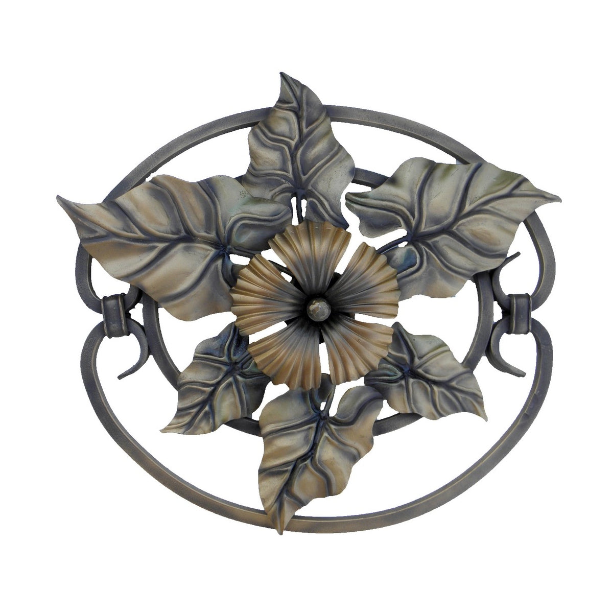 Rozeta z metalu ozdobna do bram balustrad ogrodzeń 03.306.06