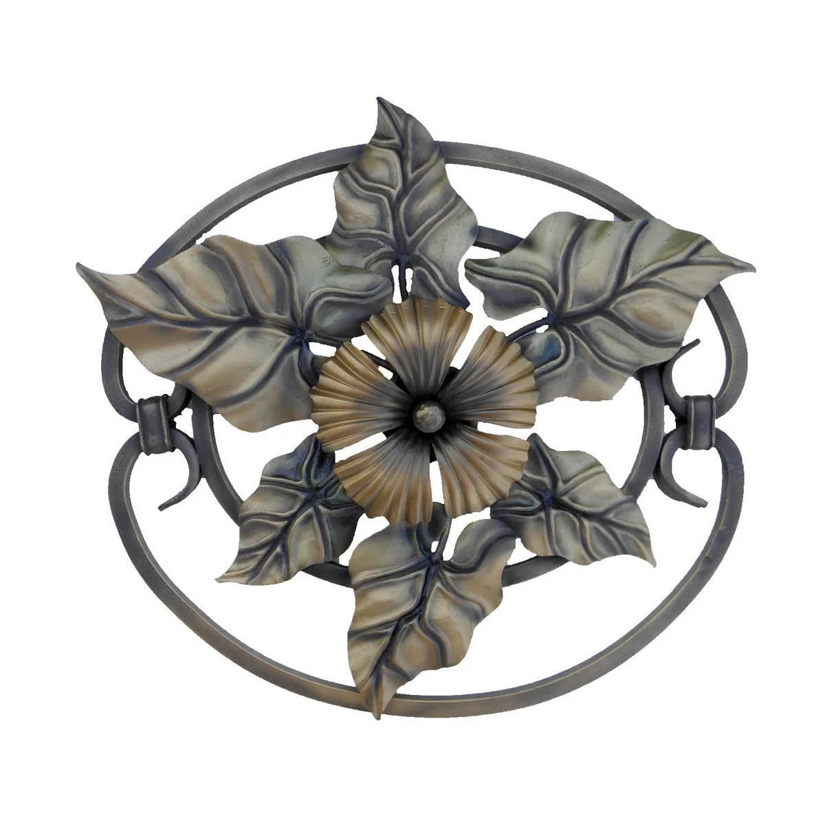 Rozeta z metalu ozdobna do bram balustrad ogrodzeń 03.306.06