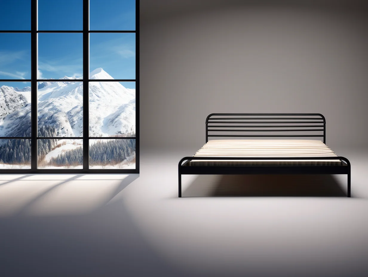 Solidne łóżko kute, metalowe - "Przybywuj"