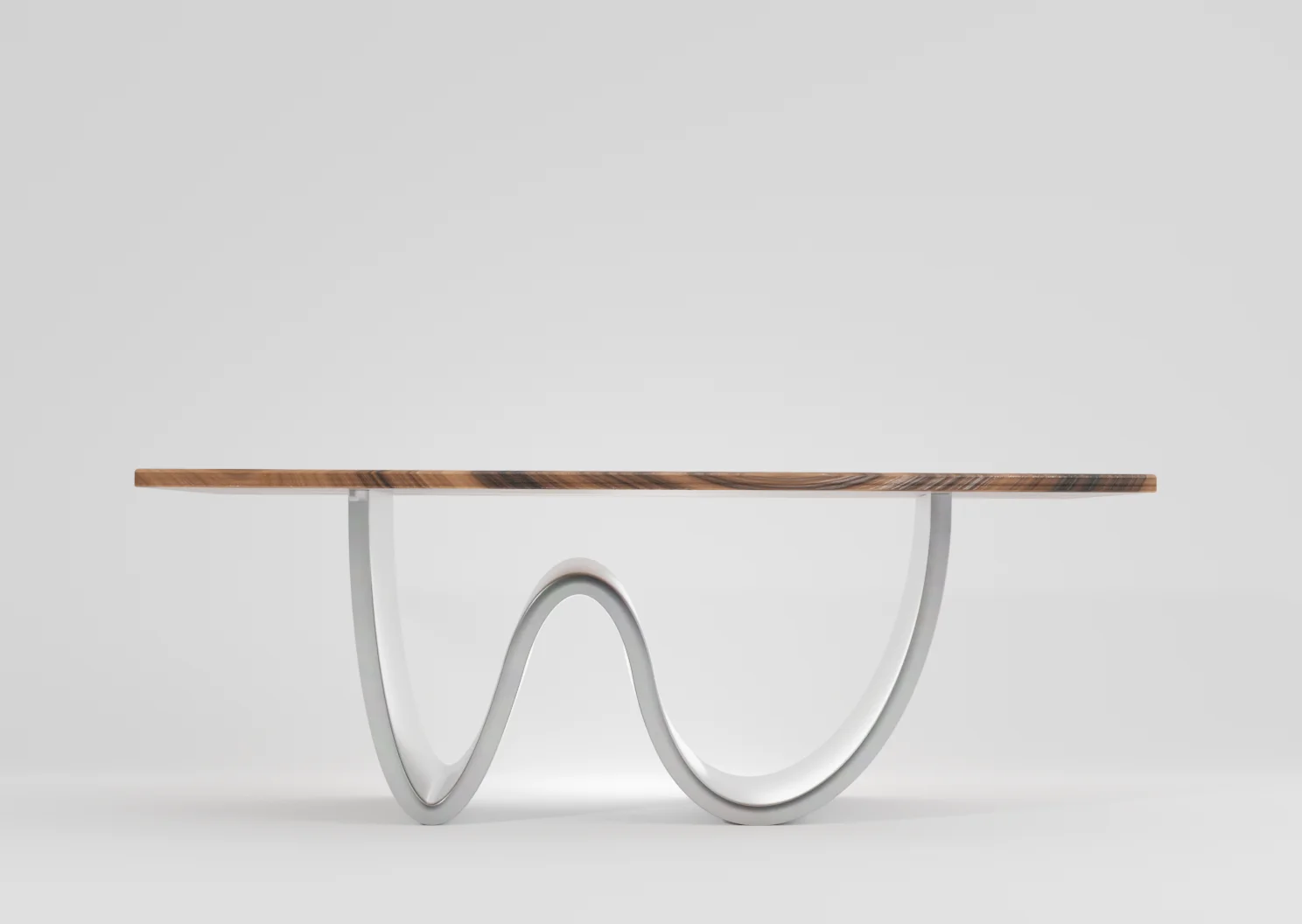 Fala - stół kuty z drewnianym blatem