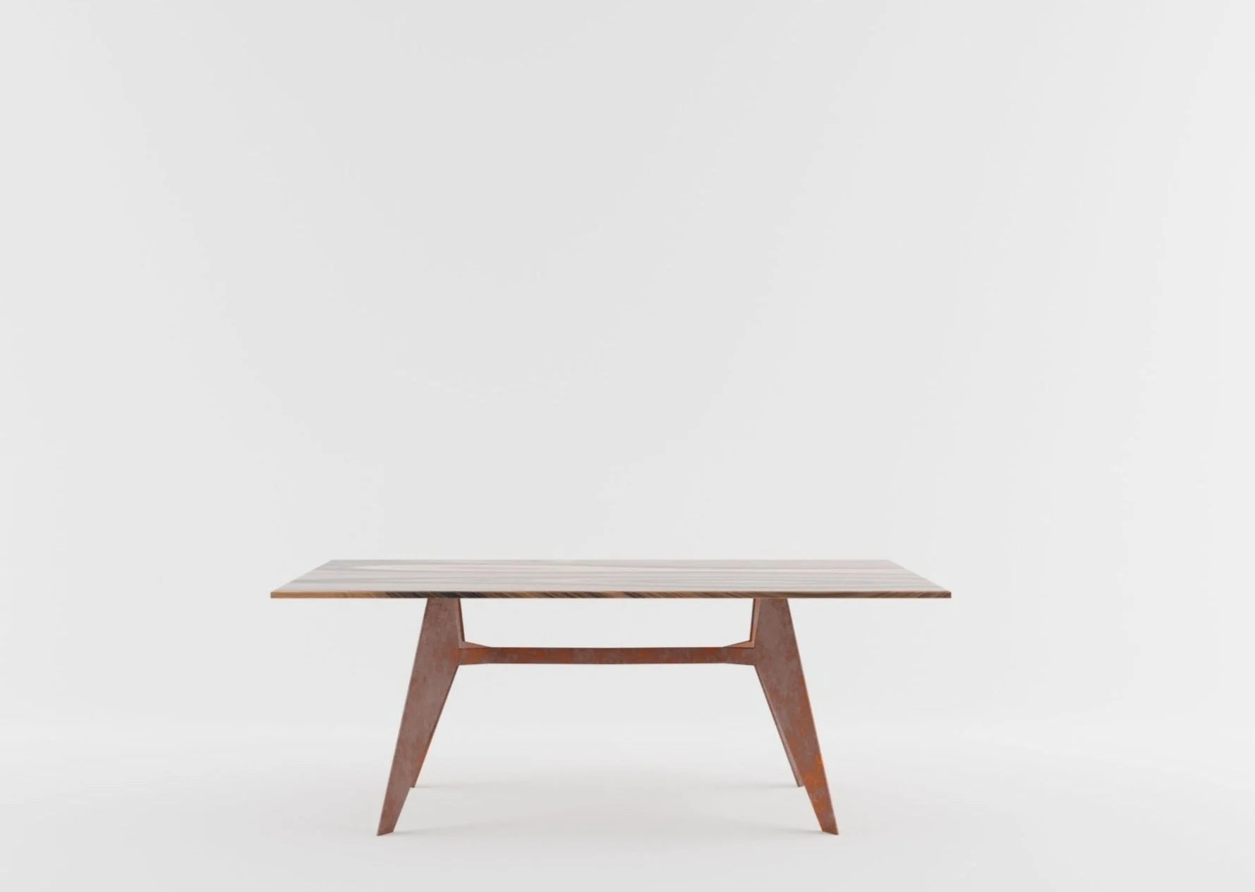 PAJAK - Stół kuty z drewnianym blatem