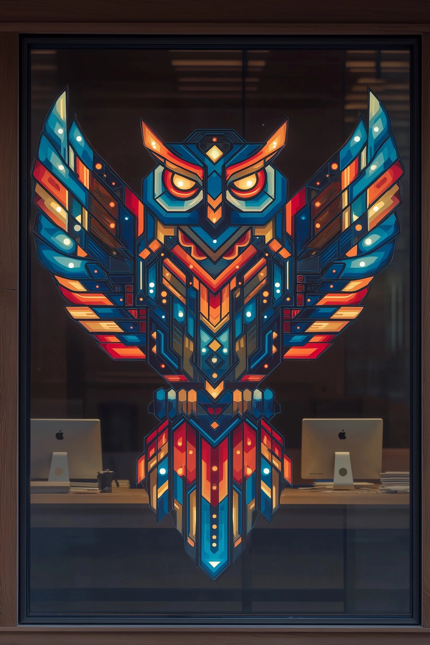 Strix Geometrica
Witraż, który patrzy pierwszy