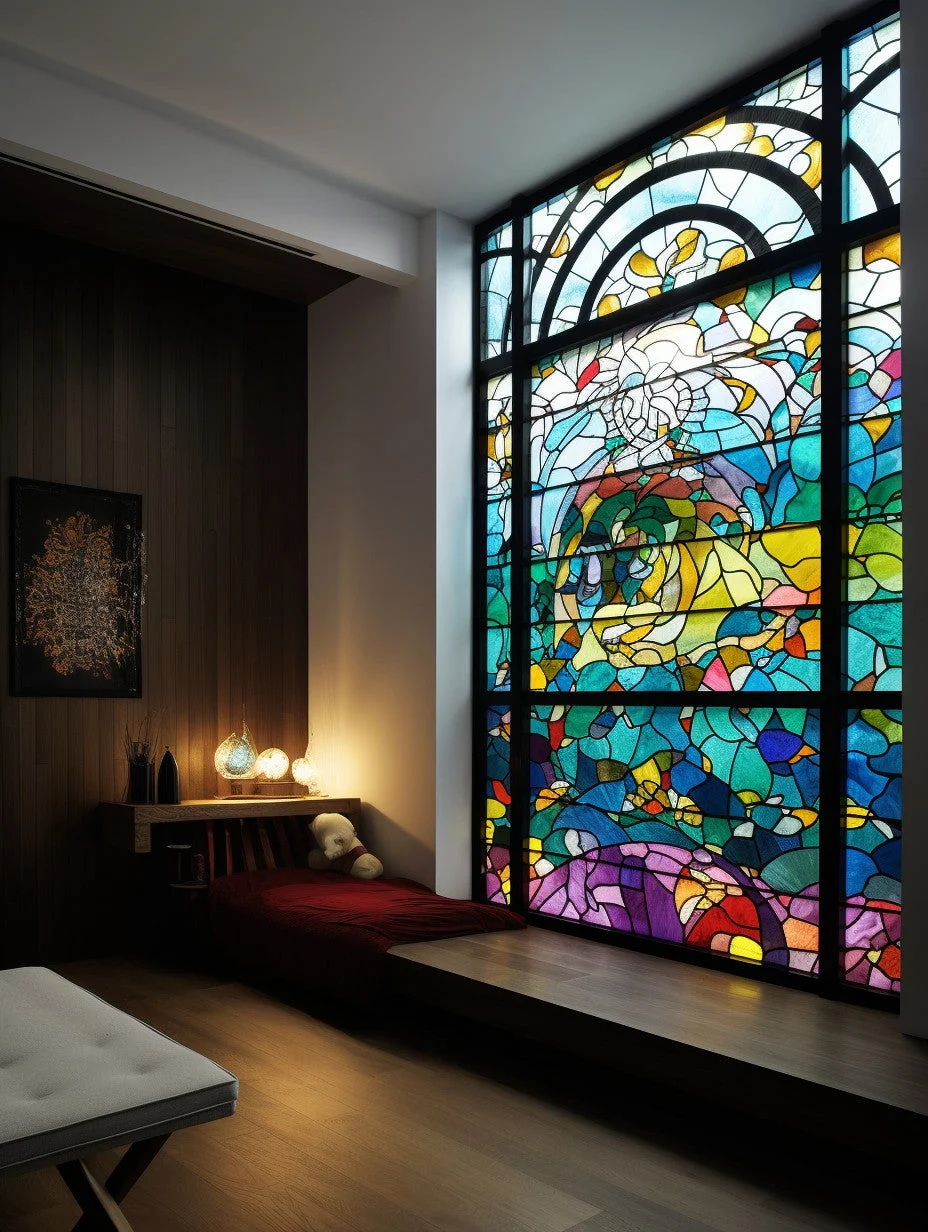 Witraż - "przyciemniana przezroczystość"