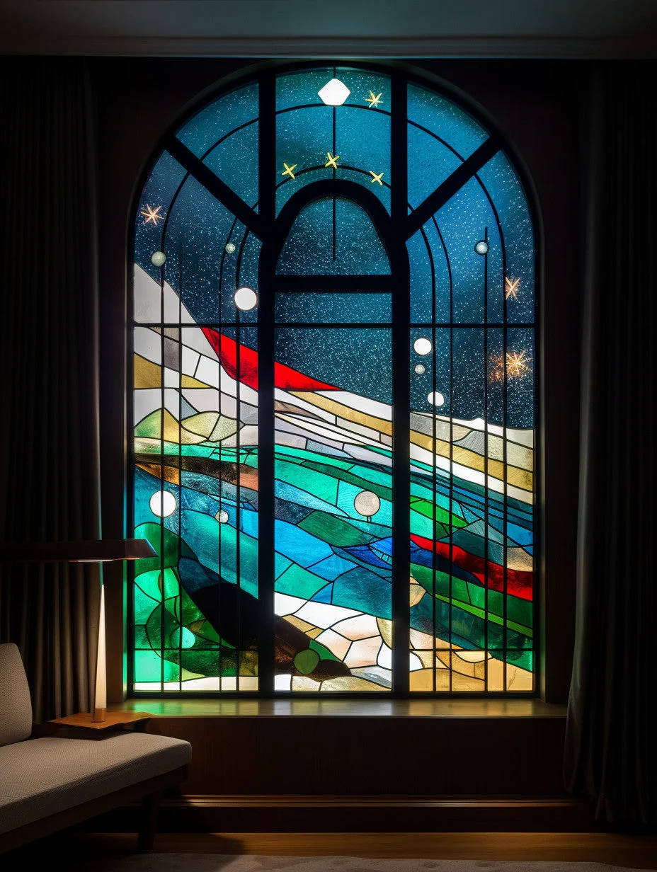 Witraż - "pierwsza gwiazdka"