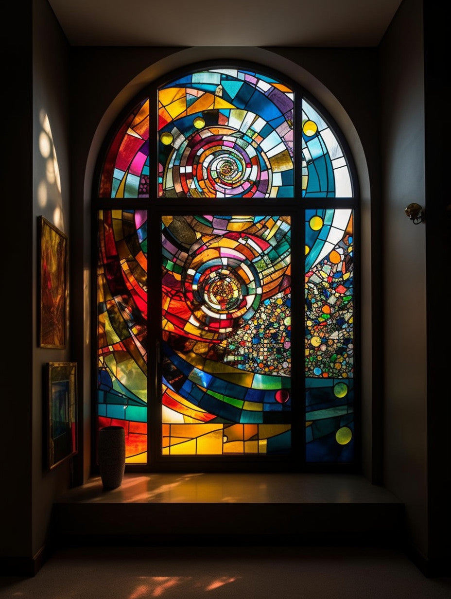 Witraż - "kosmiczny ołtarz"