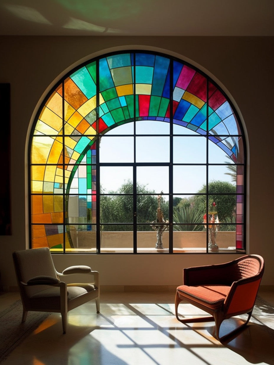 Witraż - "tęczowy łuk"