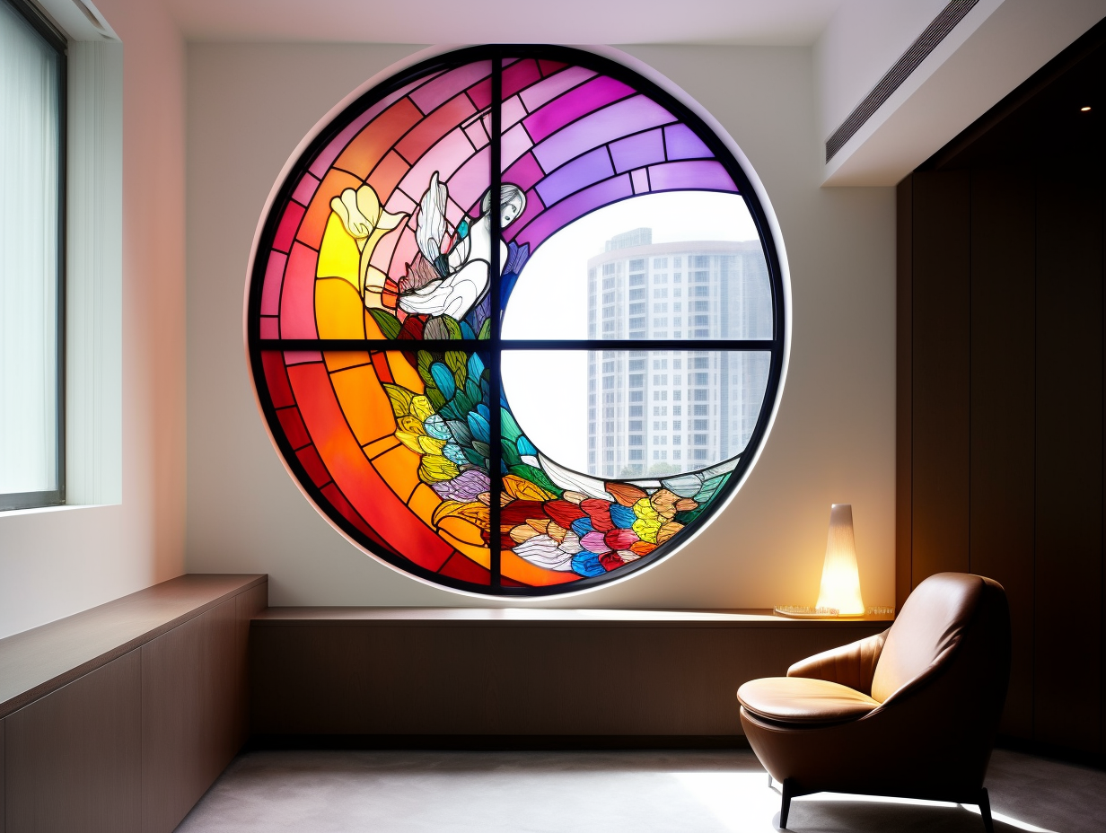 Witraż - "pryzmatyczny portret"