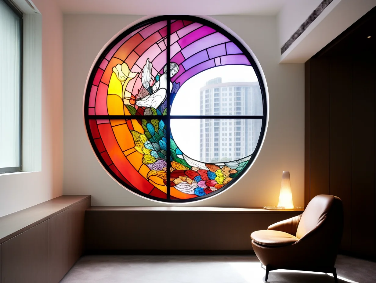 Witraż - "pryzmatyczny portret"