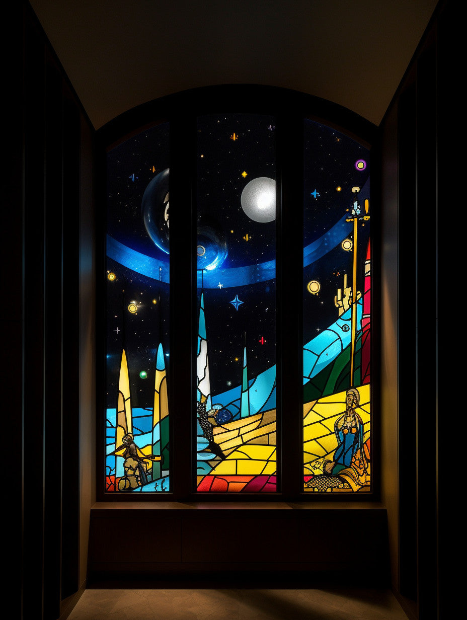 Witraż - "przybysze"