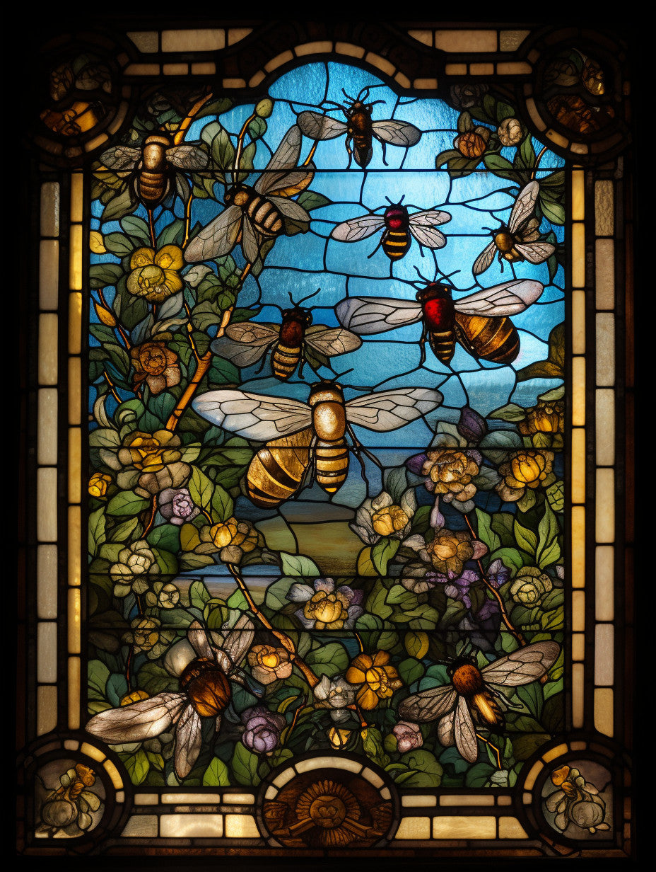 Witraż - "pszczela symfonia"