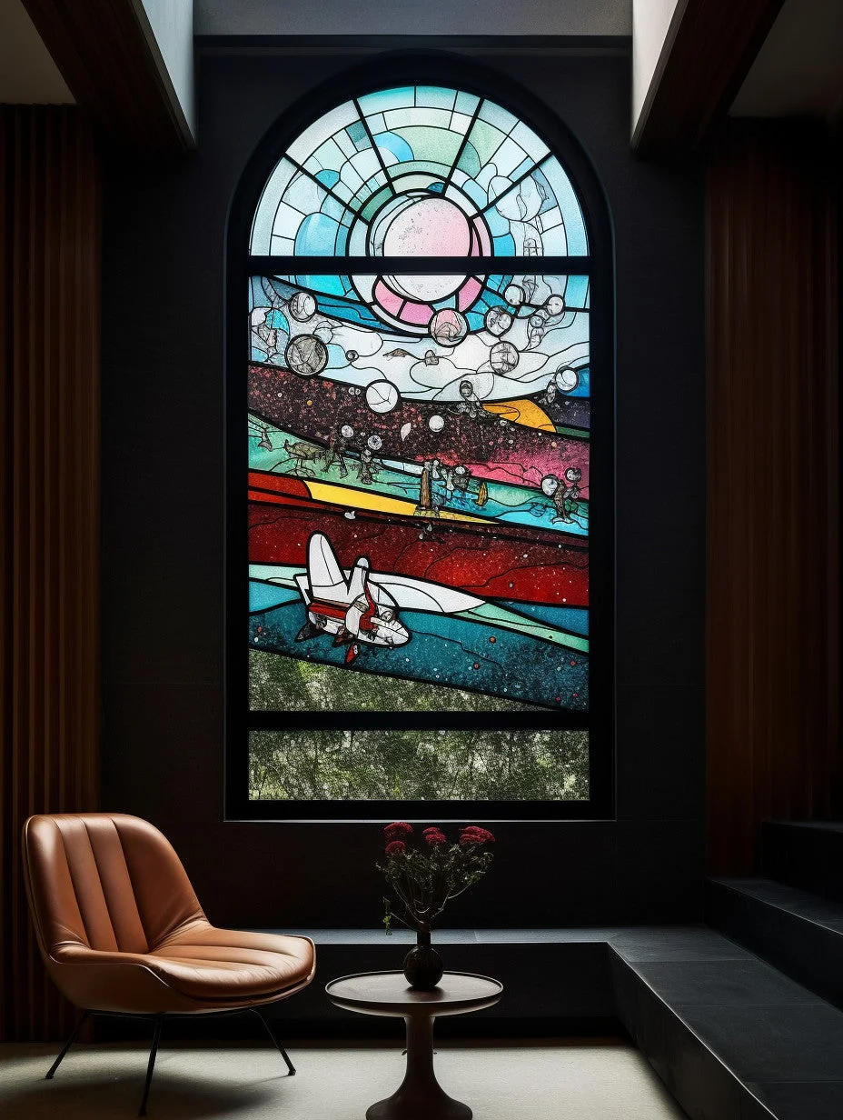 Witraż - "spaceship"