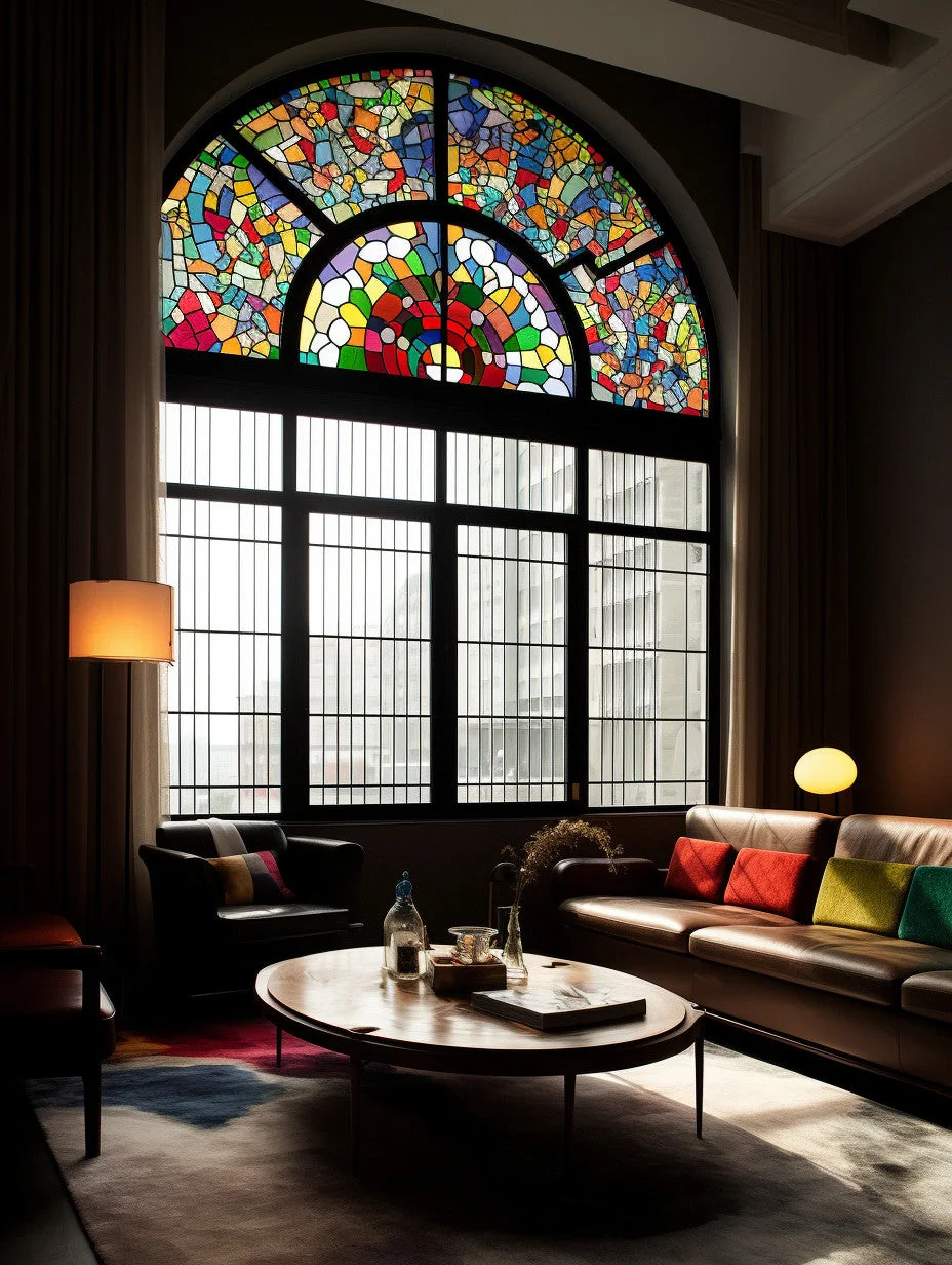 Witraż - "Symfonia słoneczna"