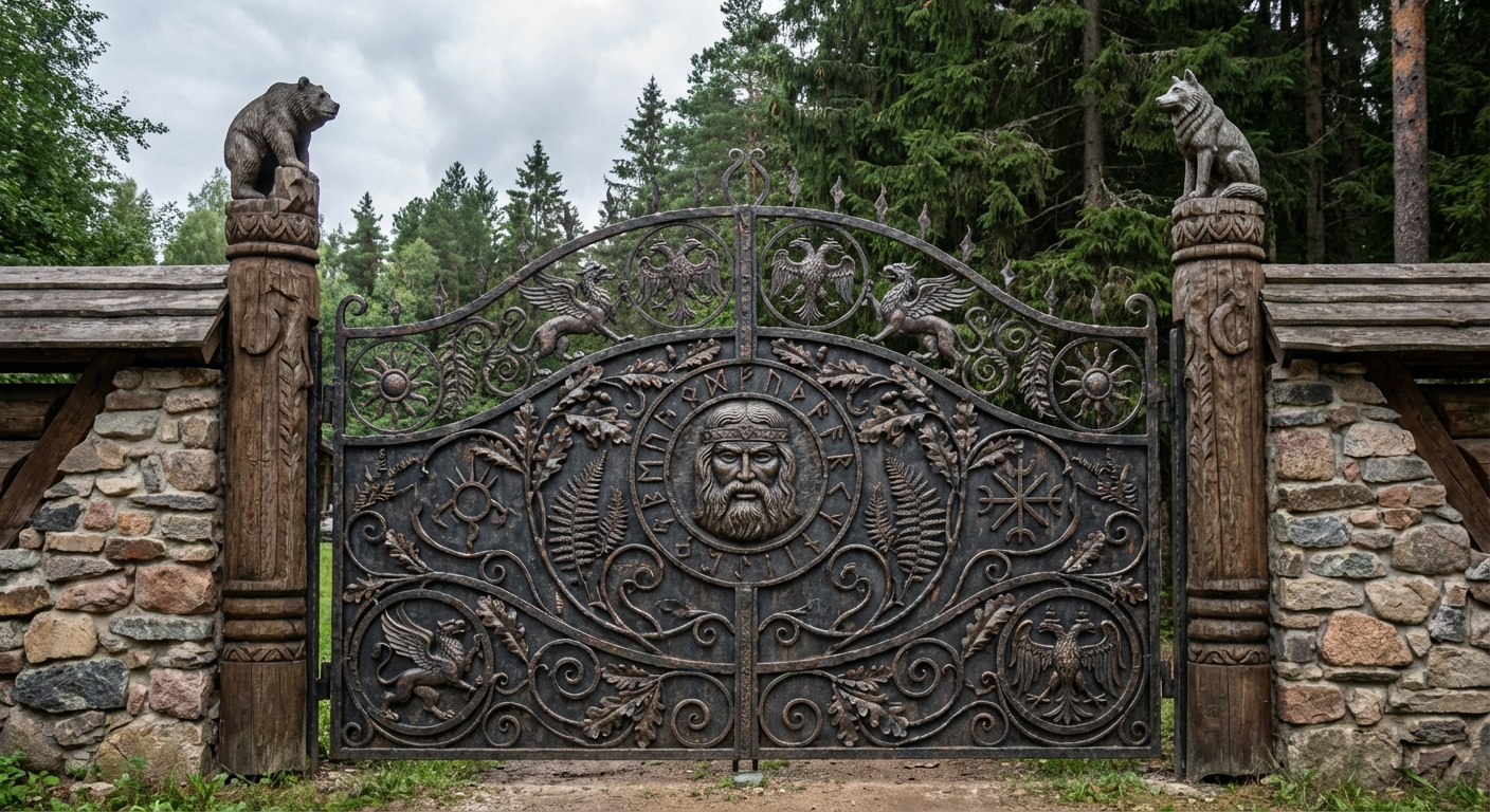 Brama Kuta 'Dziedzictwo Przodków' – Monumentalna Symfonia Słowiańskiego Ducha