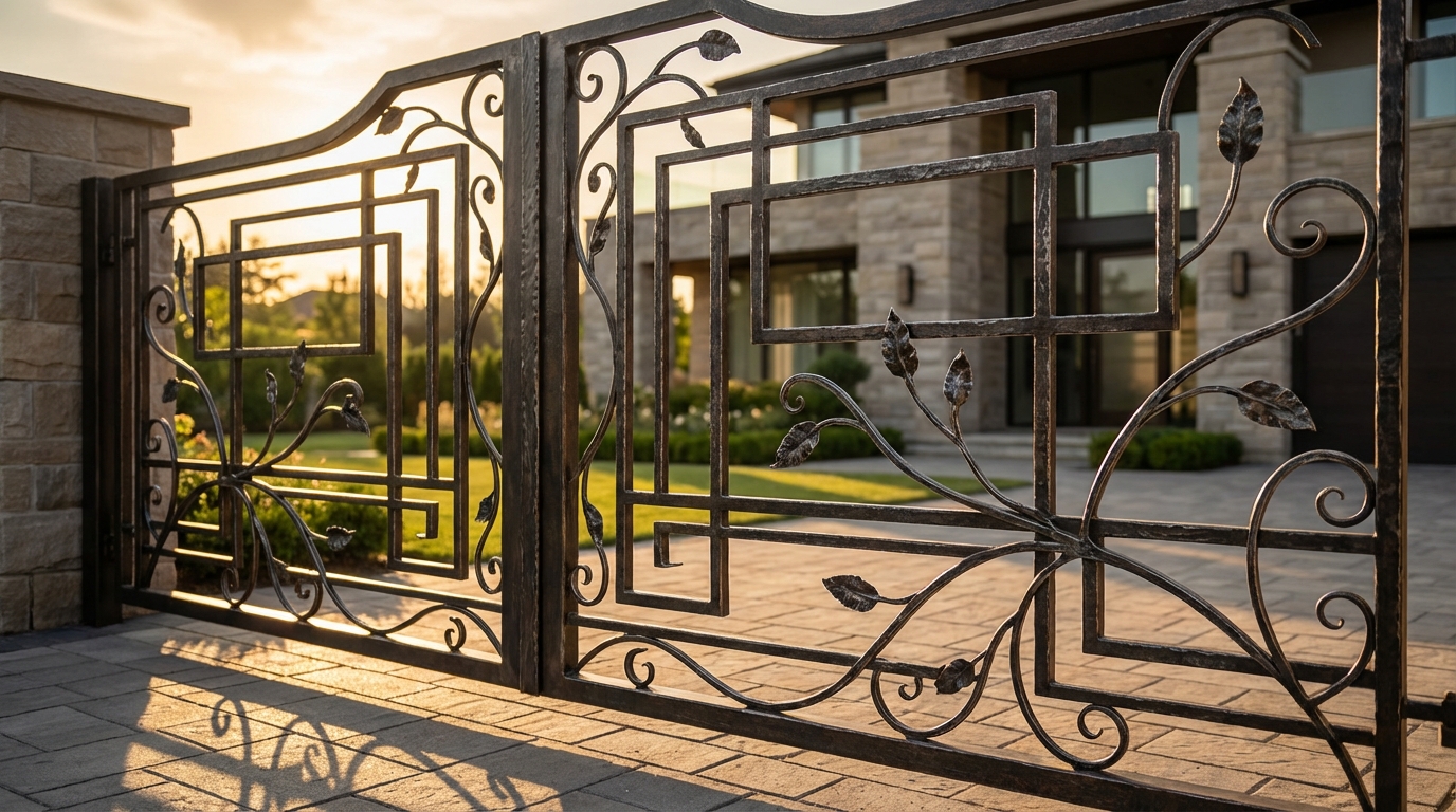 Brama Kuta 'Symfonia Modernizmu' – Arcydzieło Współczesnego Kowalstwa Artystycznego