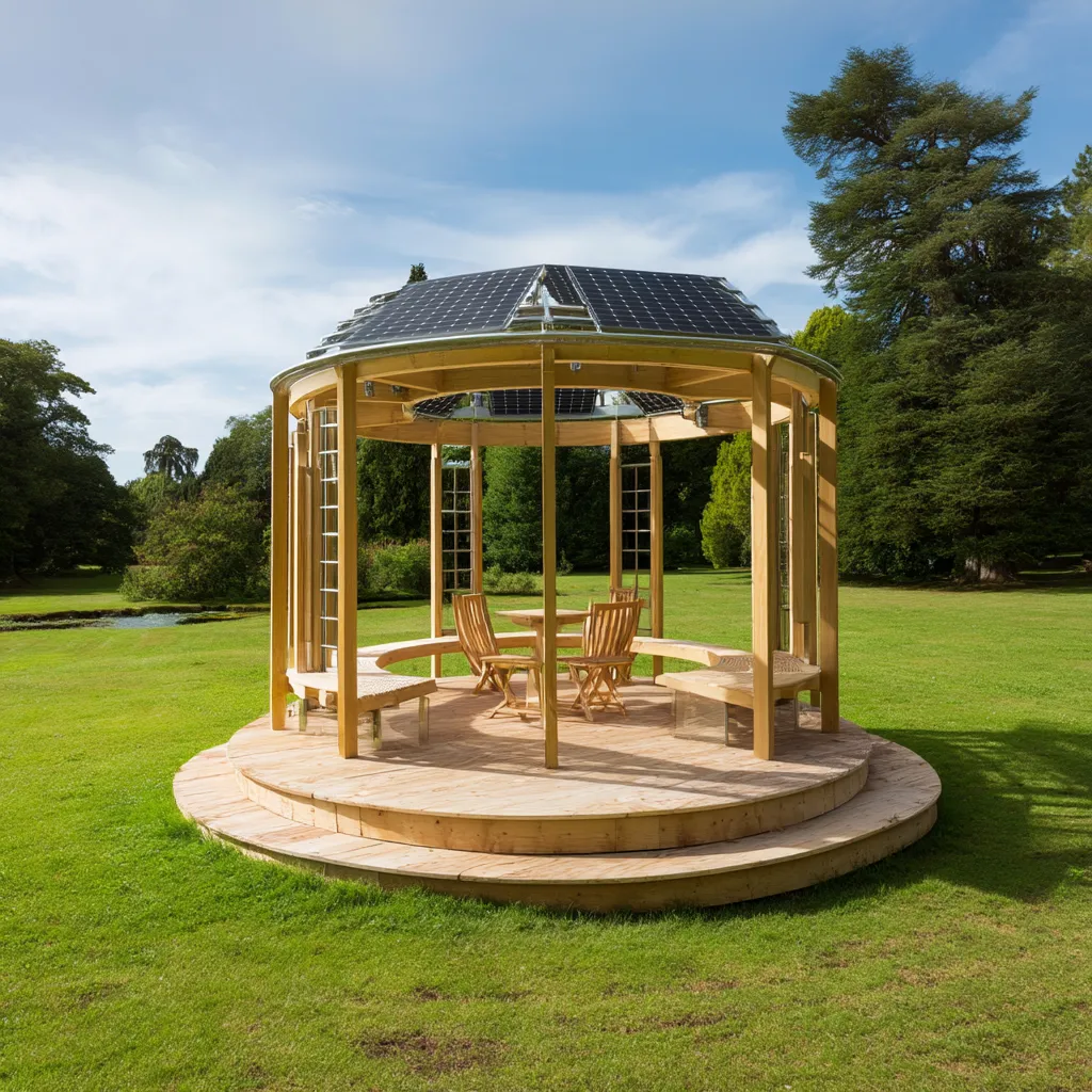 Autonomiczna Rotunda "Eko-Energia" - Nowoczesne Drewno