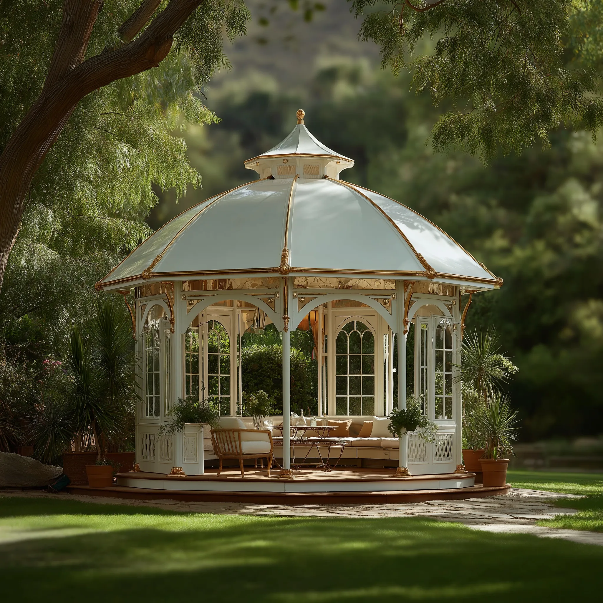 Romantyczna Altana "Biała Perła" - Sztuka Lekkiej Formy