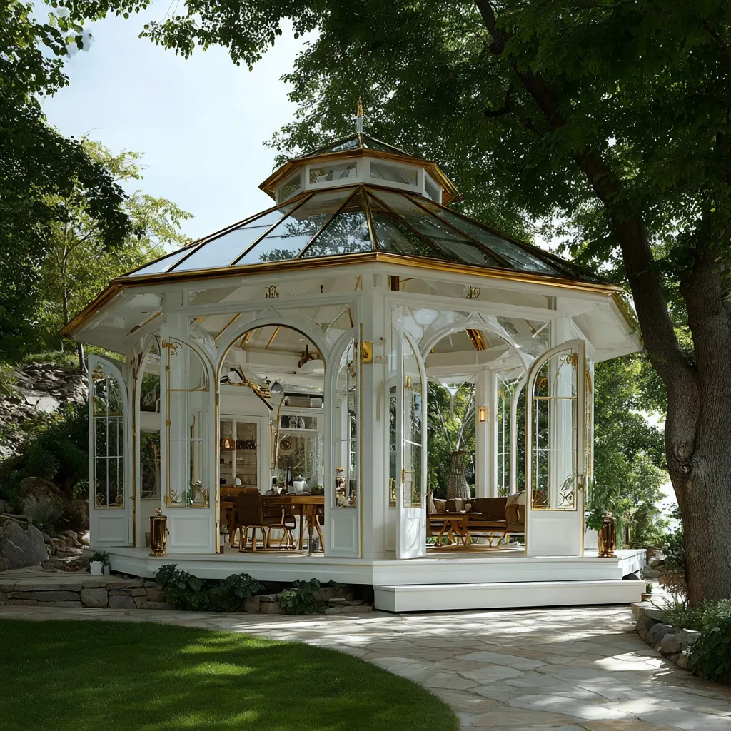 Monumentalna Biała Altana "Królowa Ogrodów" - Klasyka i Skala