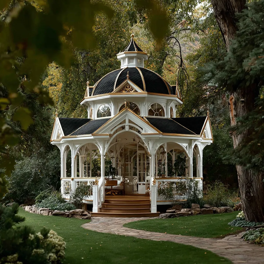 Romantyczny Pawilon "Wiktoriańska Biel" - Klasyka w Ogrodzie