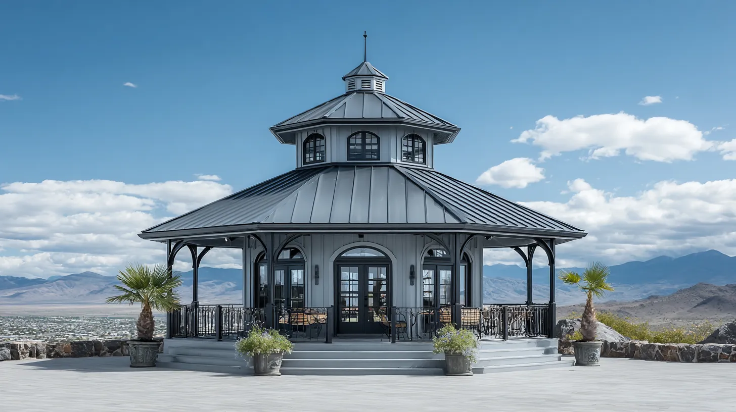 Srebrny Pawilon "Górski Horyzont" - Stal i Panorama