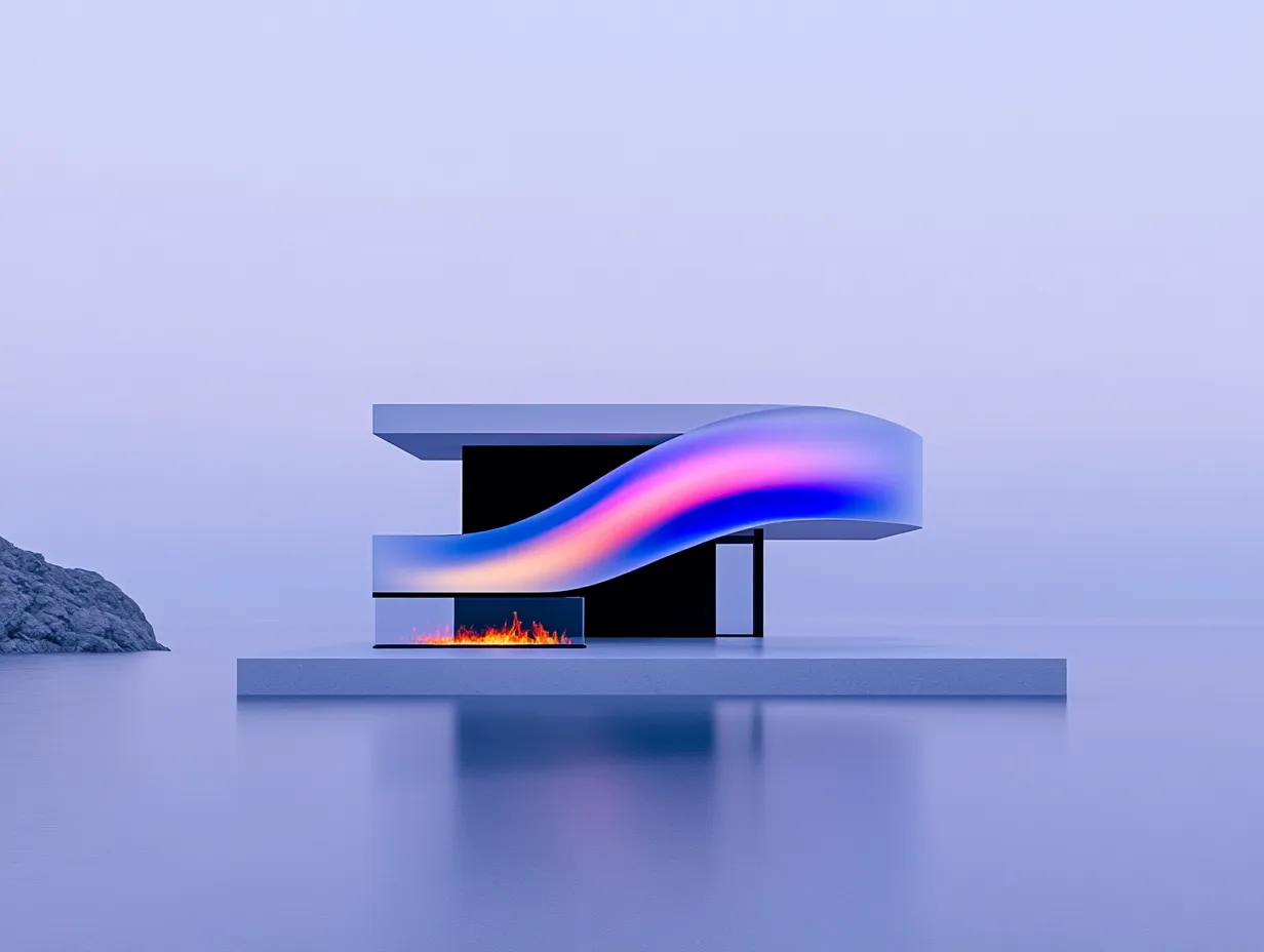 Loftowy Pawilon Lounge "Industrialny Azyl" - Minimalizm i Nowoczesność