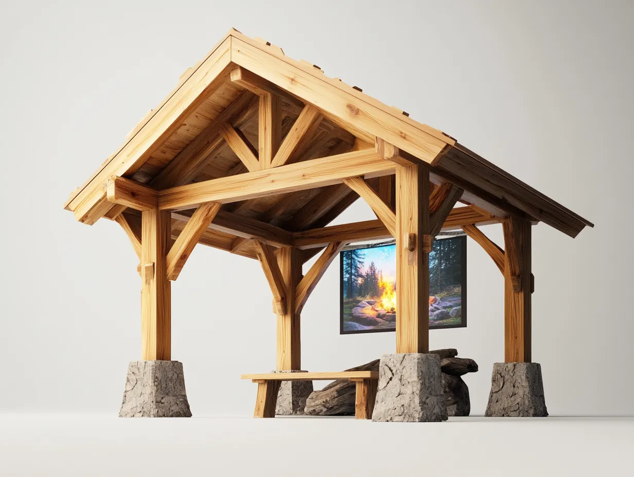 Loftowy Pawilon Lounge "Multimedia Forest" - Technologia w Dziczy