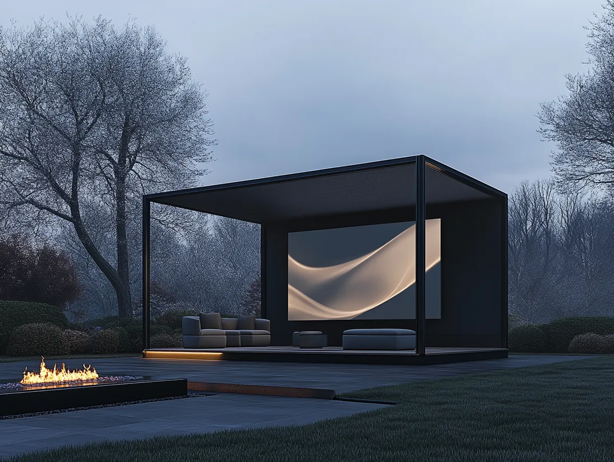 Loftowy Pawilon Lounge "Multimedia Cinema Corner" - Pasja i Styl