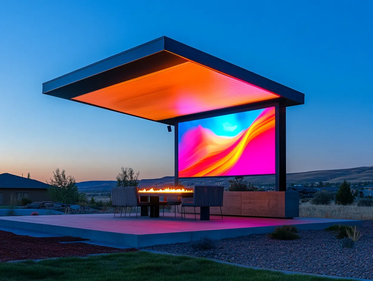 Pawilon Lounge "Wizja Koloru" - Awangarda i Światło