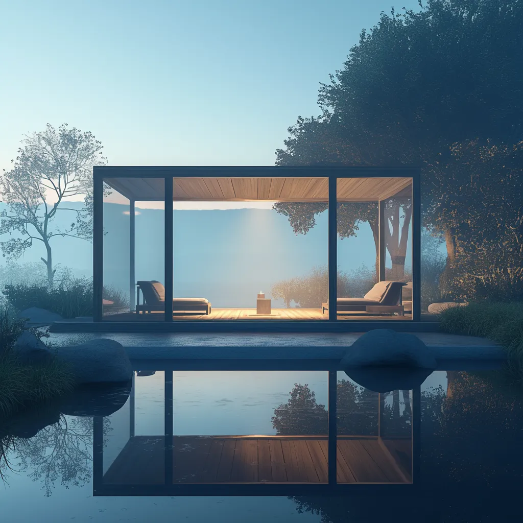 Projekt "Minimalistyczna Altana Widokowa" - Czystość Formy