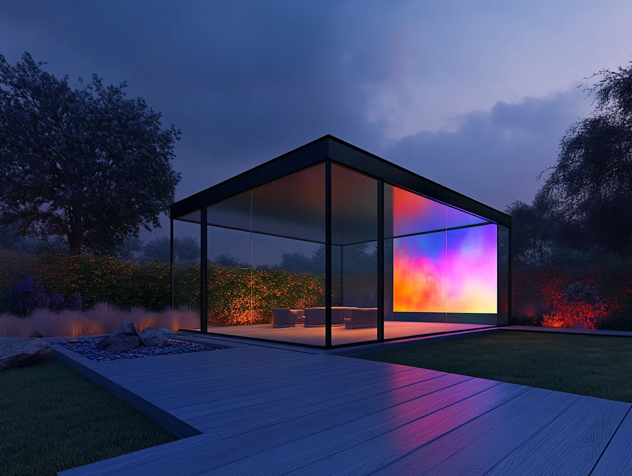 Loftowy Pawilon Lounge "Crystal Cinema Night" - Luksus i Obraz