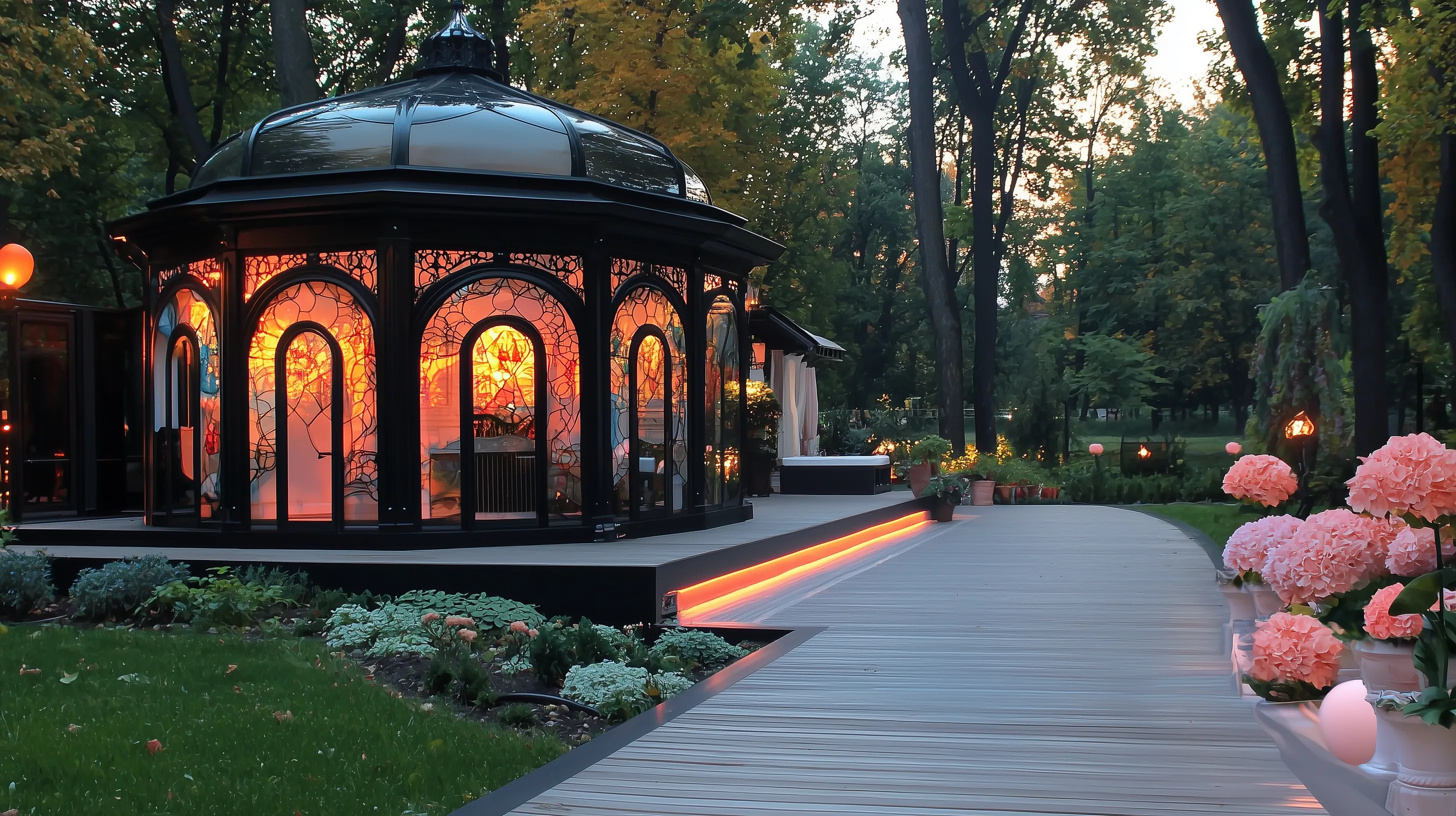 Pawilon Wieczorny "Mozaikowa Komnata Nocy" - Sztuka i Światło