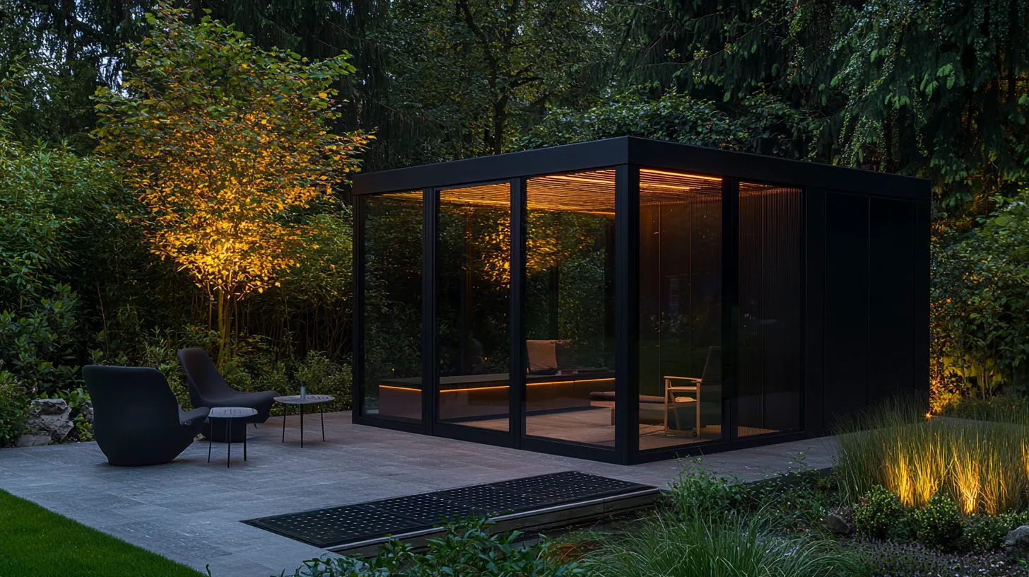 Loftowy Pawilon Lounge "Bauhaus Cube" - Styl i Minimalizm