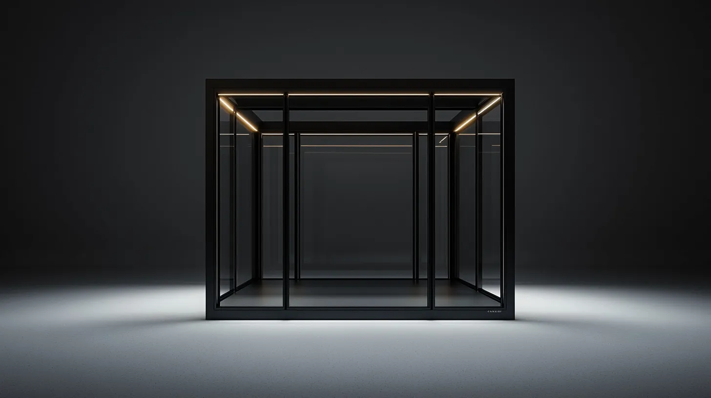 Loftowy Pawilon Lounge "Bauhaus Grid" - Geometria i Światło