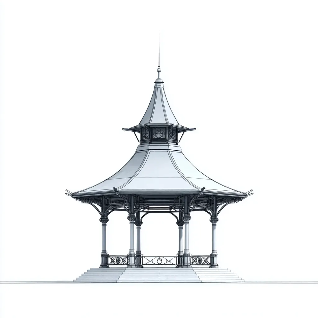 Projekt "Klasyczny Szkic Altany" - Kanon Piękna