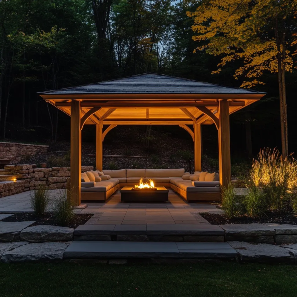 Monumentalna Wiata Lounge "Leśny Salon VIP" - Drewno i Ogień