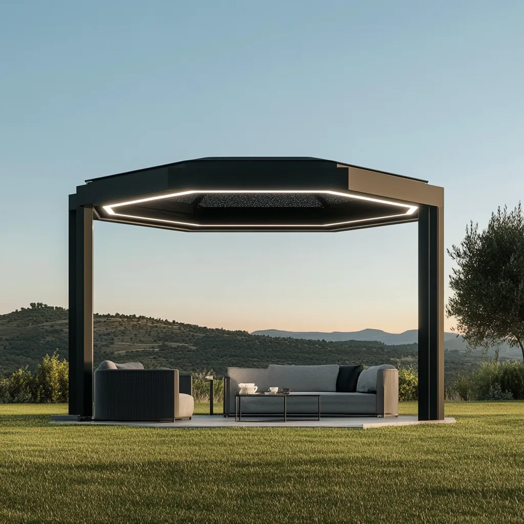 Loftowy Pawilon Lounge "Modern Steel Rotunda" - Styl i Blask