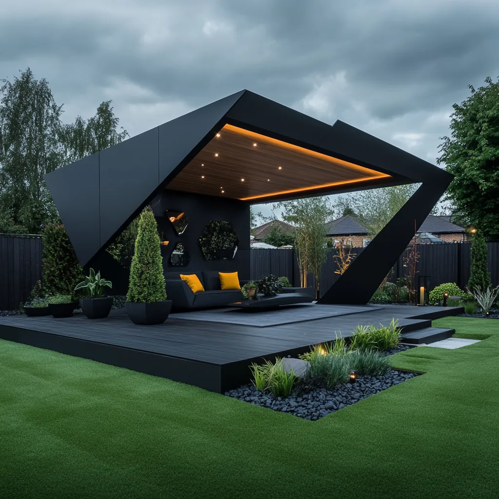 Pawilon Koncepcyjny "Czarne Origami" - Awangarda Detalu