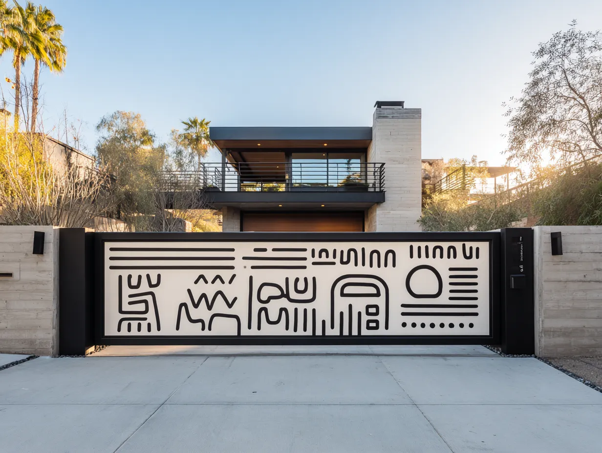 Artystyczna Brama "Etniczny Labirynt" – Design Inspirowany Kulturą