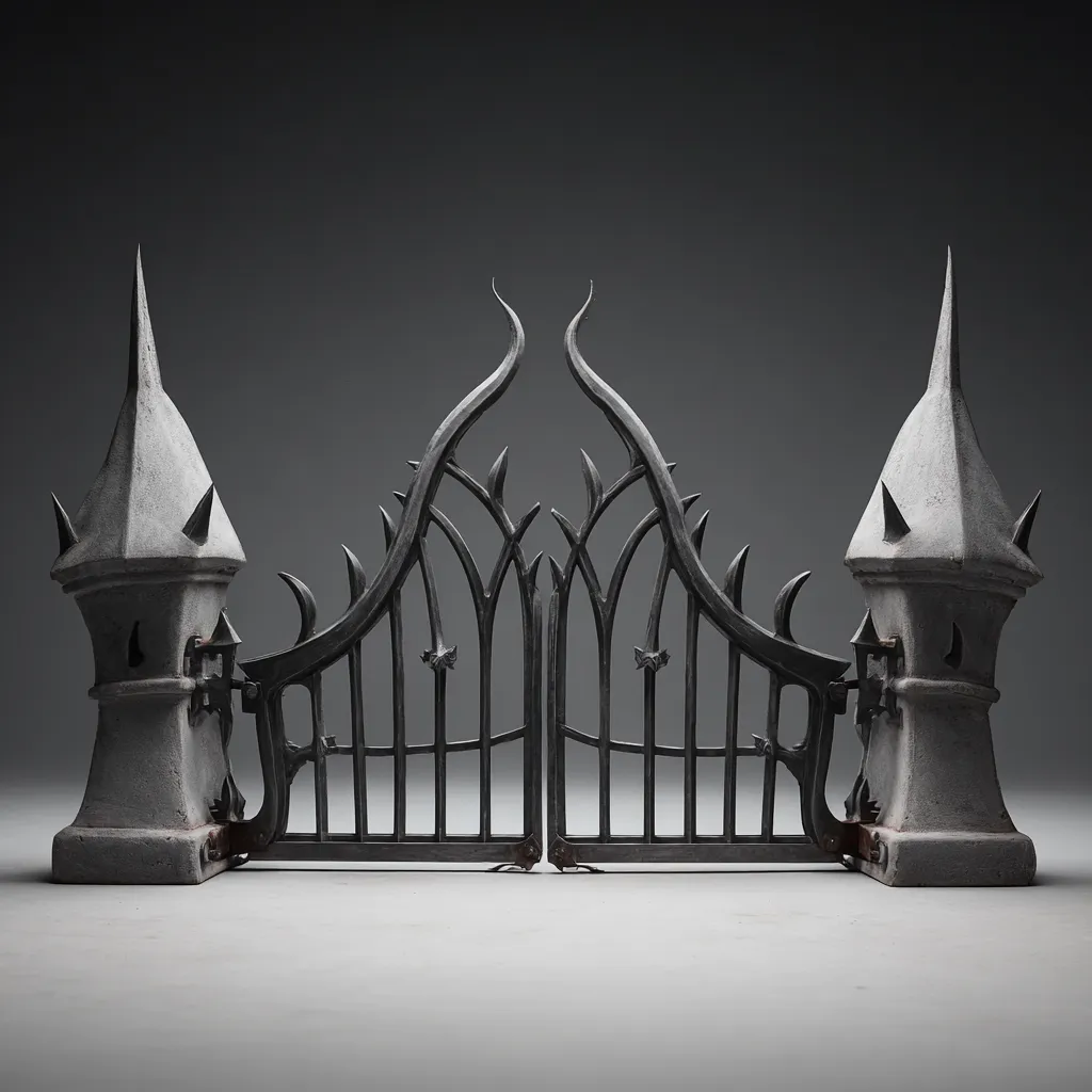 Artystyczna Brama Fantasy "Cierniowa Forteca"
