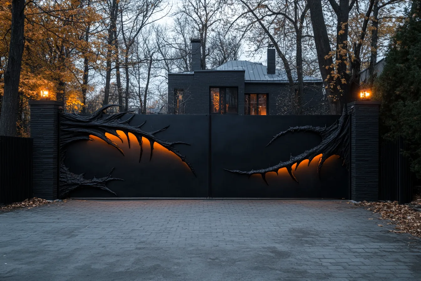 Artystyczna Brama Fantasy "Mroczny Smoczy Szpon"