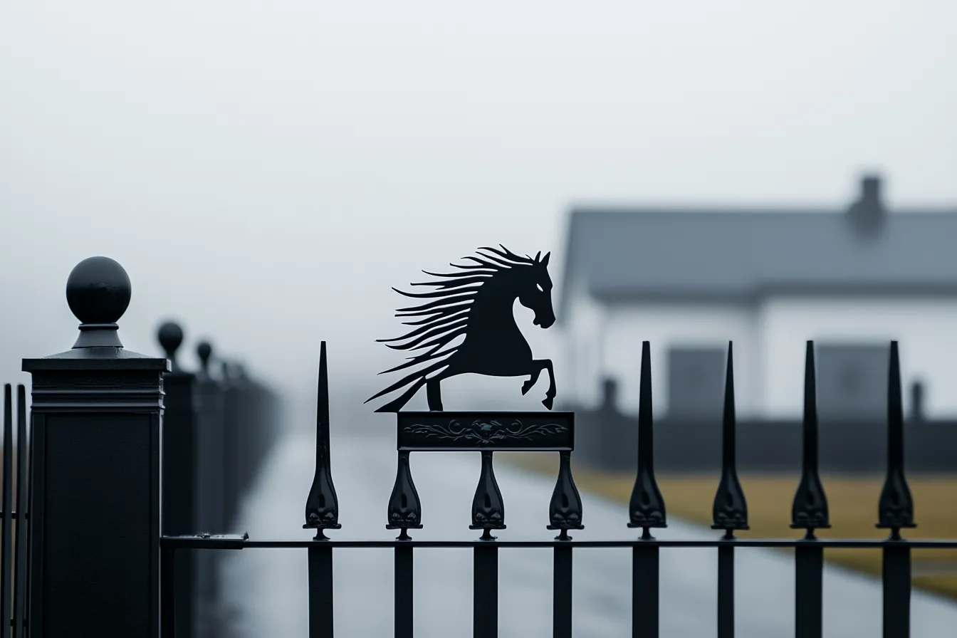 Artystyczna Brama Kuta "Galop Wolności" – Motyw Jeździecki