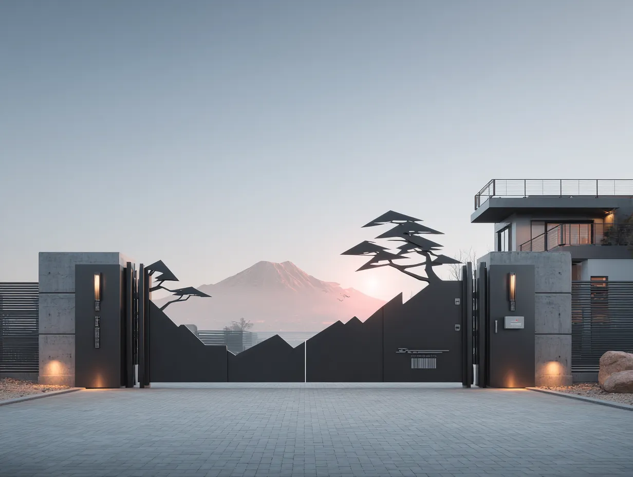 Artystyczna Brama Laserowa "Pejzaż Alp" – Natura i Technologia