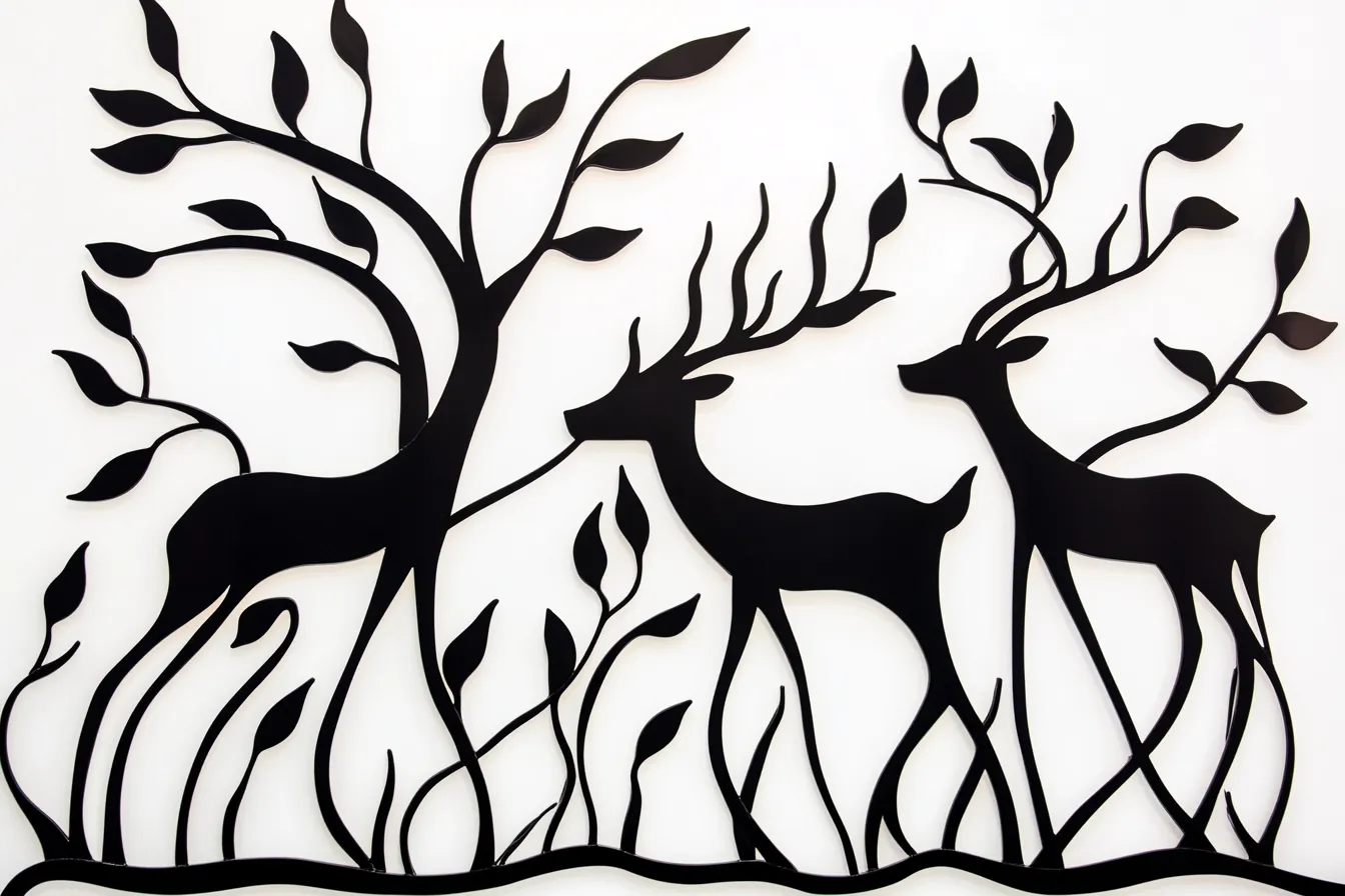 Artystyczna Brama "Leśna Opowieść" – Gracja i Naturalny Detal