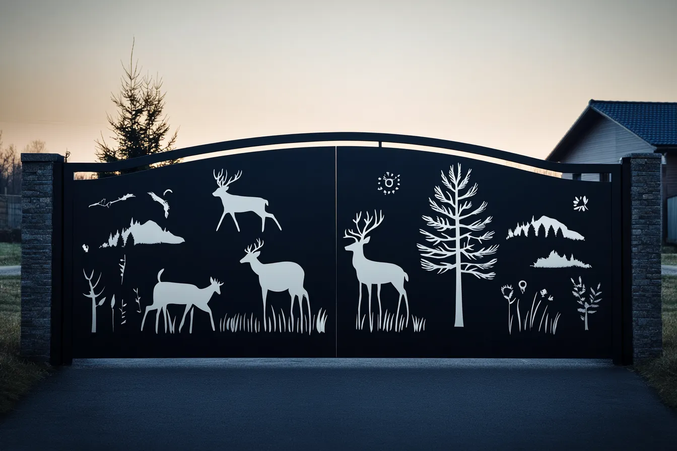 Artystyczna Brama "Leśna Wycinanka" – Tradycja w Nowoczesnej Formie