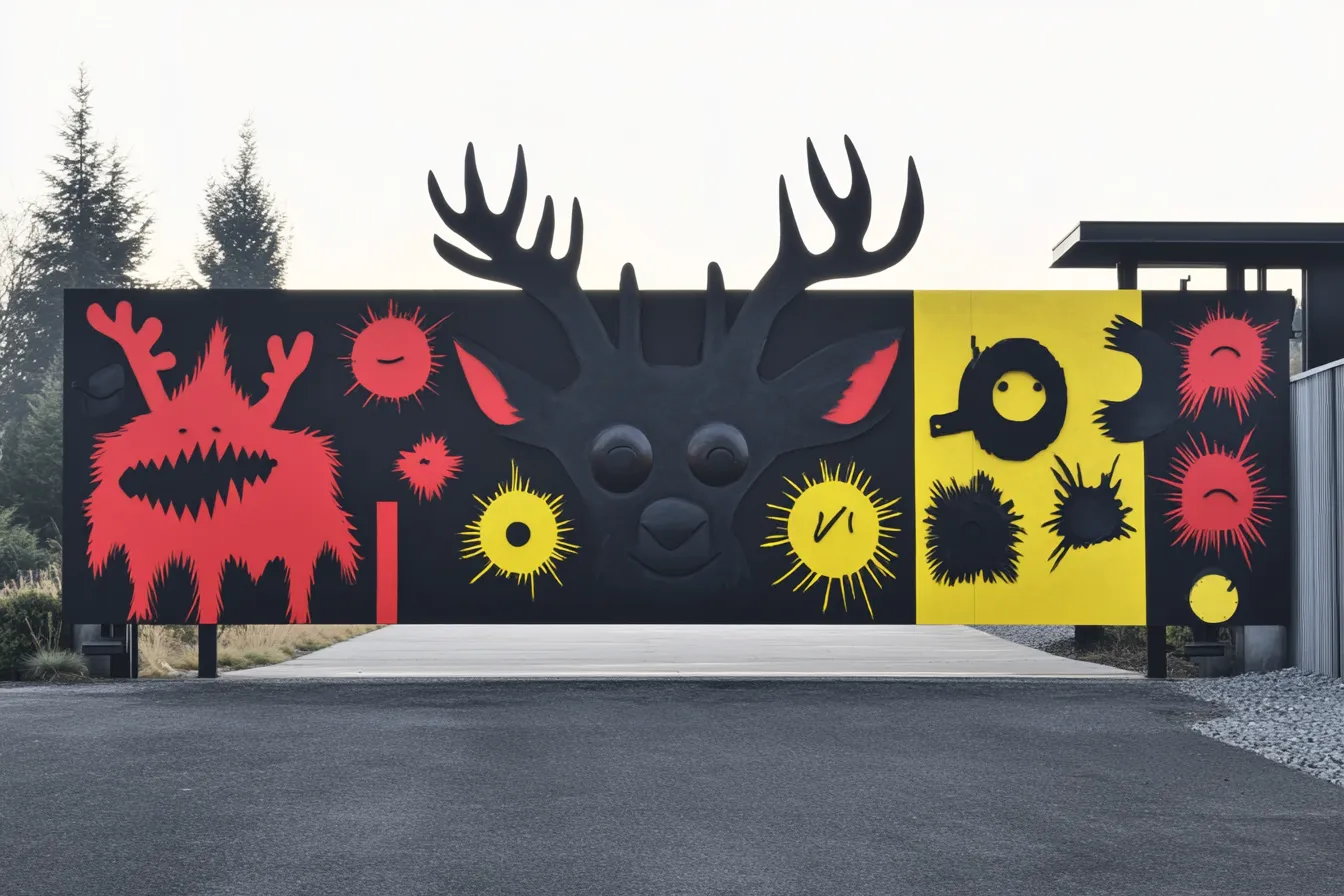 Artystyczna Brama Pop-Art "Bestiariusz Artysty" – Ekspresja i Kolor